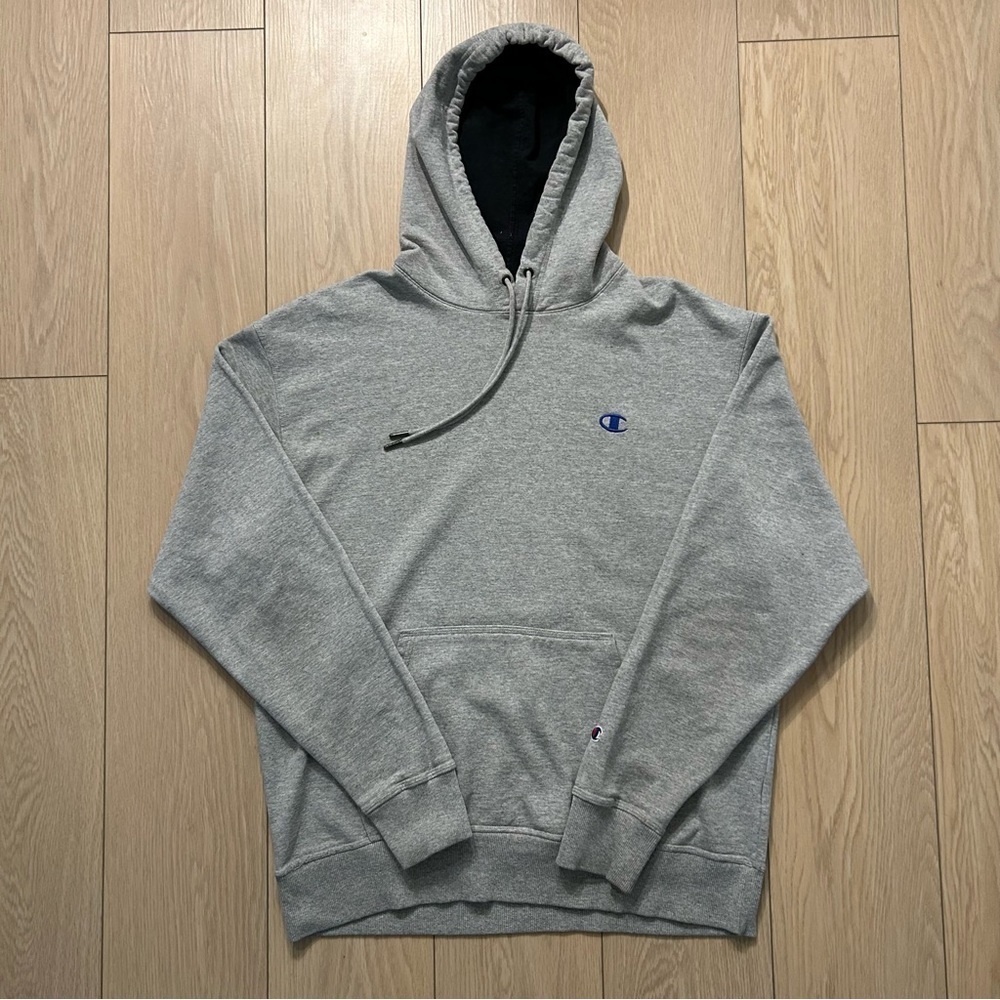 Champion Powerblend Grey Hoodie Sweater Fleece Men’s Large